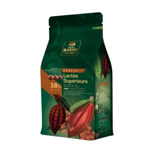 Cacao Barry Lactee Superieure Milk Chocolate Pistoles 38%11 lbs