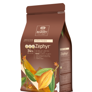 Cacao Barry Zephyr White Chocolate Pistoles 34%