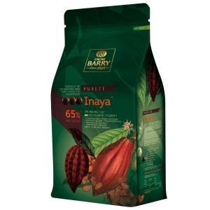 Cacao Barry Inaya Dark Chocolate Pistoles 65%   11 lbs (REPACKAGED)