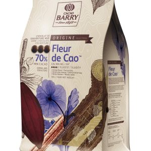 Cacao Barry Fleur De Cao Dark Chocolate Pistoles 70%   11 lbs