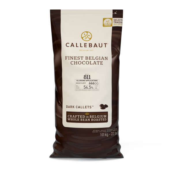 Callebaut Dark Chocolate Discs 54% 22lbs
