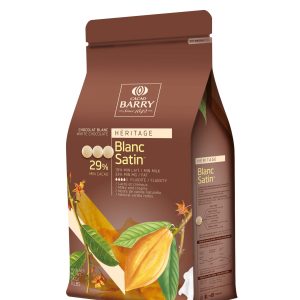 Cacao Barry Blanc Satin White Chocolate Pistoles 30%    11 lbs