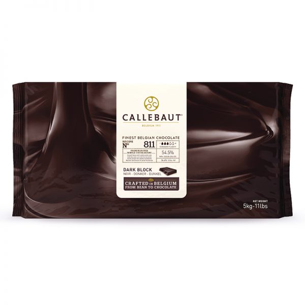 Callebaut Dark Block 54% (kosher/parve) 11 lbs