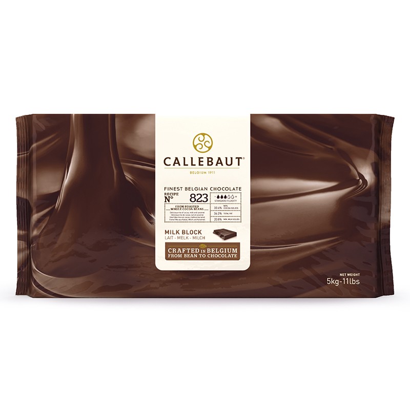 Callebaut Milk Chocolate Block 32% 11 lbs - Divine Specialties