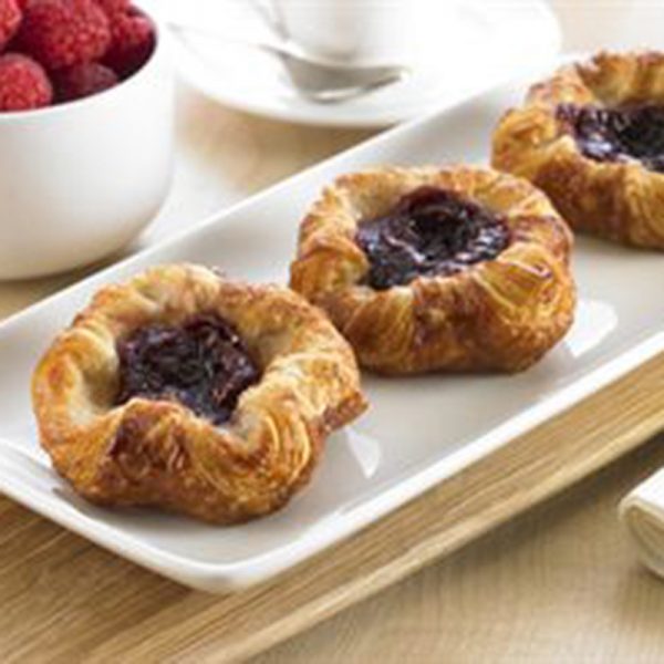 Mini Raspberry Crown Danish - 1.5 oz