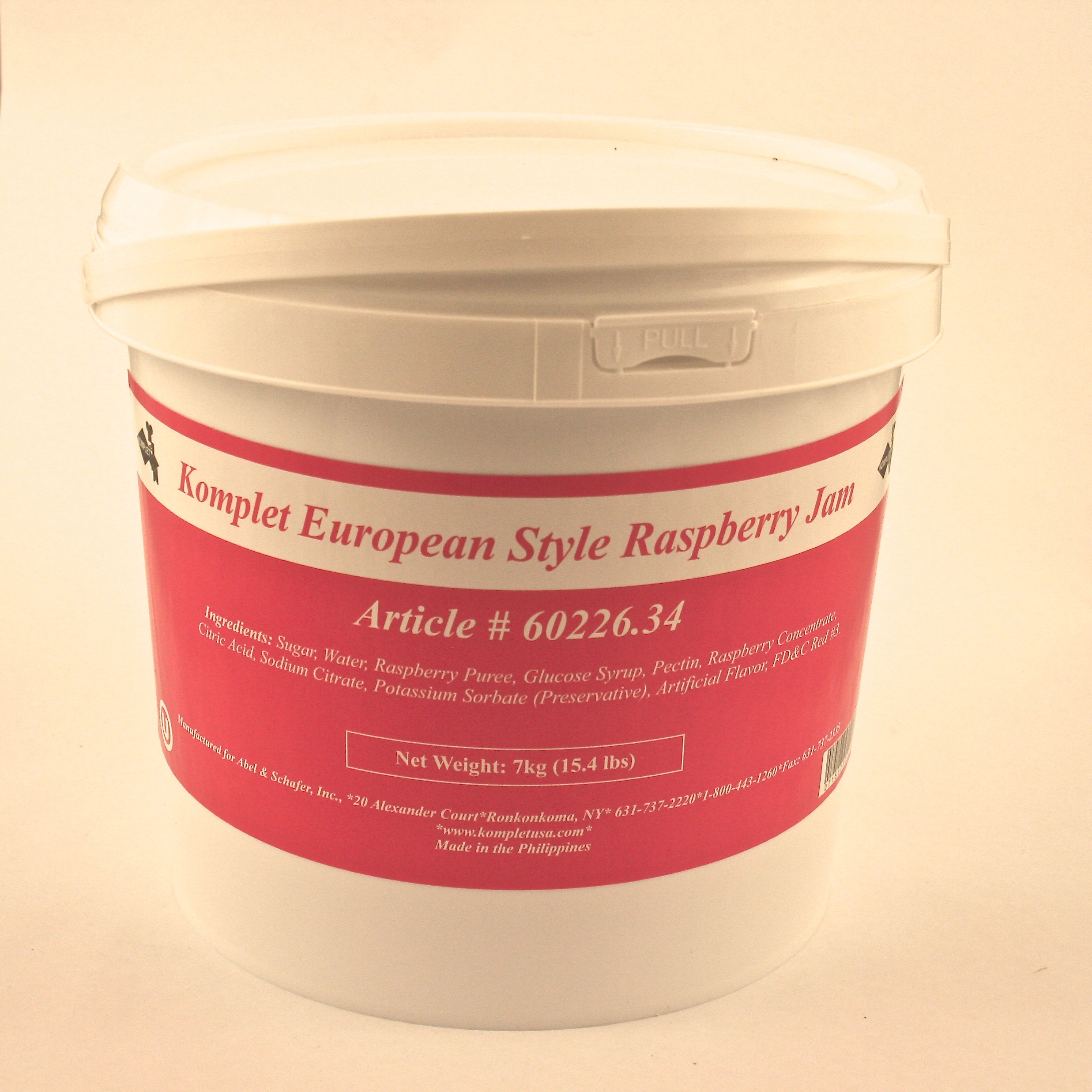 Raspberry jam seedless kosher parve 15 4 lb divine specialties