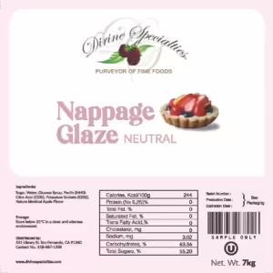 Kiddy Gel Neutral Clear Hot Glaze (kosher/parve) 30.8 lbs
