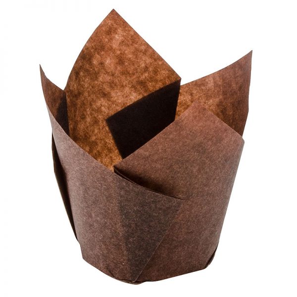 Tulip-Shaped-Brown-Baking-Cup