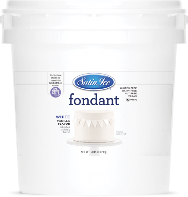 Satin Ice Fondant 20 lb (kosher/parve)
