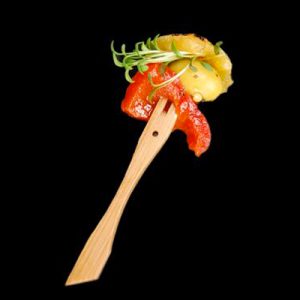 Bamboo Snack Fork 4.33" 100 pc