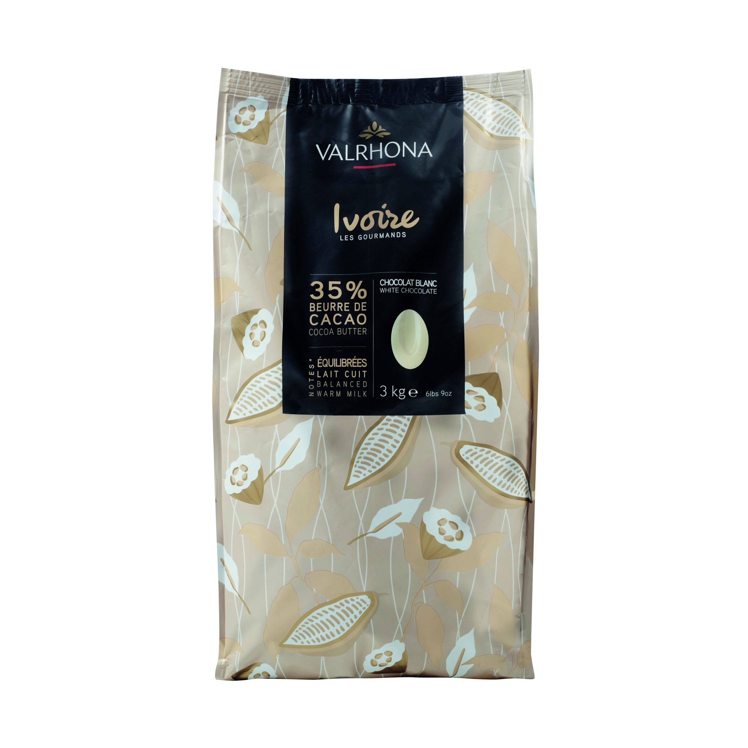 Valrhona Ivoire 35% Feve 3 Kg - Divine Specialties