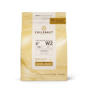 Callebaut W2 White Chocolate Discs 28% 5.5lbs