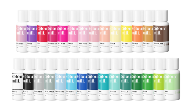 Colour Mill - Oil Blend Coloring - All 40 Colors Included - 20 mL