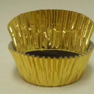 Foil Cups Greaseproof (500 pc) 2" x 1 1/8" (Gold/Silver)