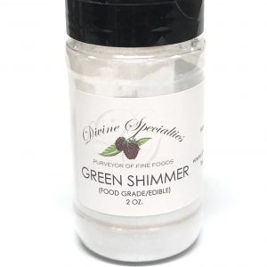 Divine Specialties Green Shimmer Luster Dust (Edible) - 2 oz.