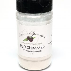 Divine Specialties Red Shimmer Luster Dust (Edible) - 2oz