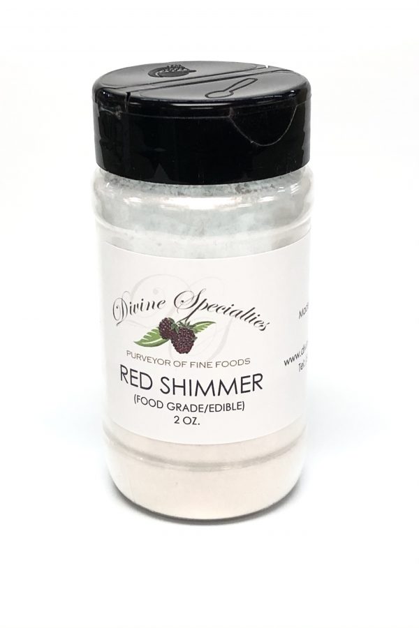Divine Specialties Red Shimmer Luster Dust (Edible) - 2oz
