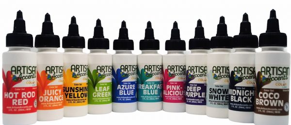 Artisan Accents Gel Colors Combo Pack Set - 11 colors - 2oz each
