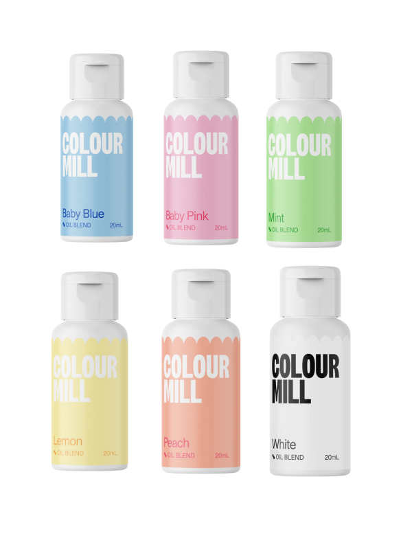 Colour Mill - Oil Blend Coloring - PASTEL COMBO PACK - 20ml - 6 Colors