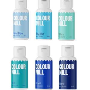 Colour Mill - Oil Blend Coloring - BLUE COMBO PACK - 20ml - 6 Colors