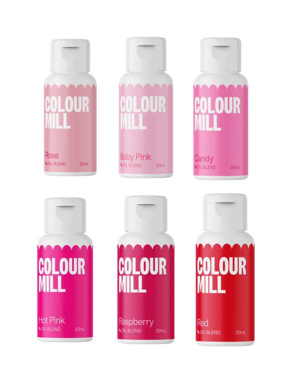 Colour Mill  - Oil Blend Coloring - PINK COMBO PACK - 20ml - 6 Colors