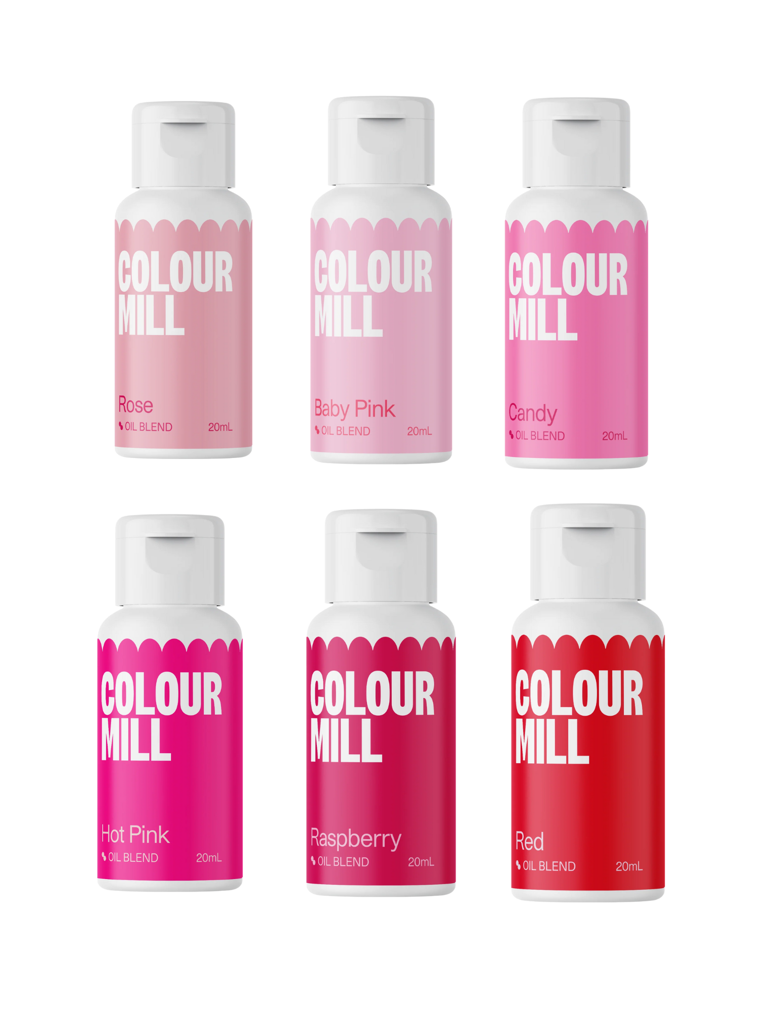 Colour Mill - Oil Blend Coloring - PINK COMBO PACK - 20ml - 6