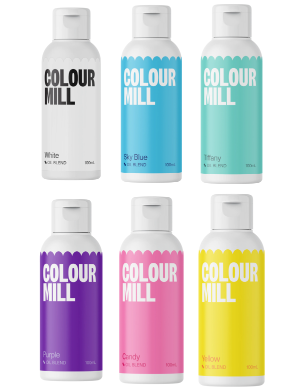 Colour Mill - Oil Blend Coloring - RAINBOW COMBO PACK - 100ml - 6 Colors