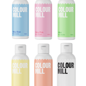 Colour Mill - Oil Blend Coloring - PASTEL COMBO PACK - 100ml - 6 Colors