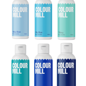 Colour Mill - Oil Blend Coloring - BLUE COMBO PACK - 100ml - 6 Colors