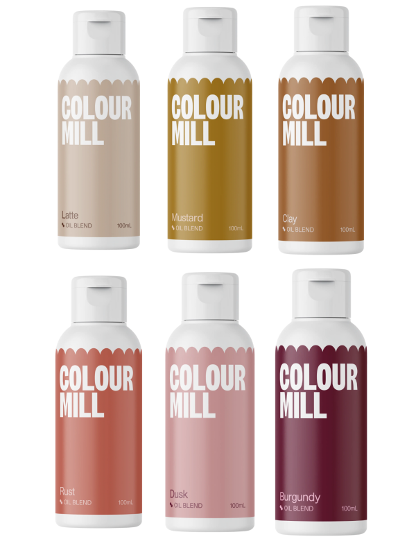 Colour Mill - Oil Blend Coloring - DESERT COMBO PACK - 100ml - 6 Colors