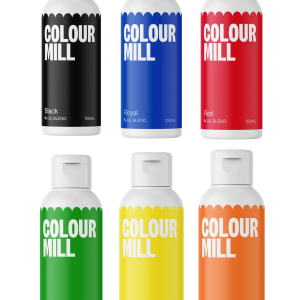 Colour Mill - Oil Blend Coloring - PRIMARY COMBO PACK - 100ml - 6 Colors
