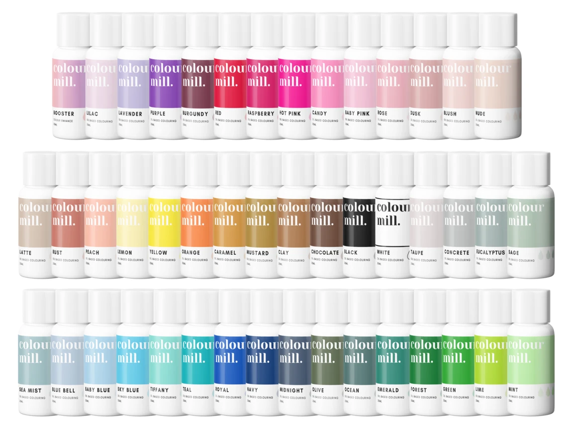 Colour Mill - Oil BlendColoring - All 46 Colors Included - 20 mL each -  Divine Specialties