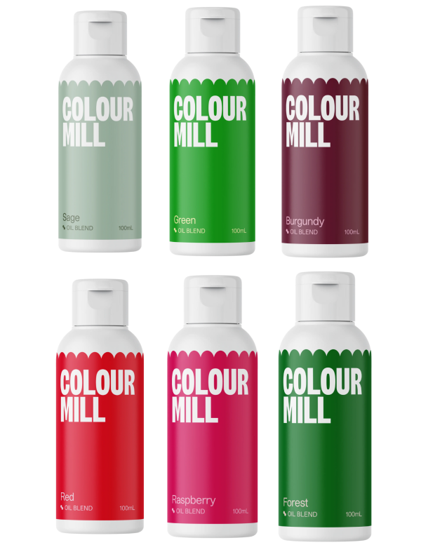 Colour Mill - Oil Blend Coloring - CHRISTMAS COMBO PACK - 100ml - 6 Colors