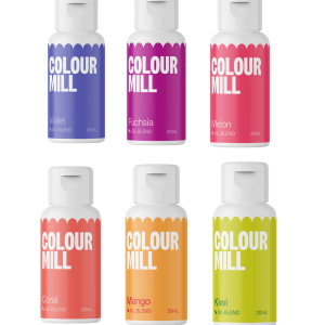 Colour Mill - Oil Blend Coloring -  Tropical Combo Pack - 20ml - 6 Colors