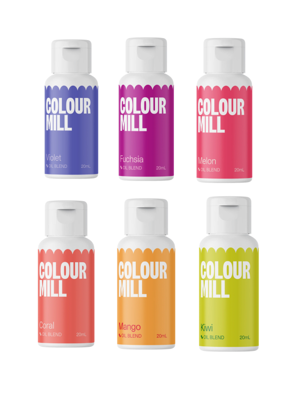 Colour Mill - Oil Blend Coloring -  Tropical Combo Pack - 20ml - 6 Colors