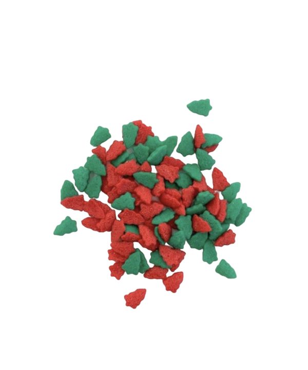 Holly Shapes - Red and Green Trees - Christmas Sprinkles
