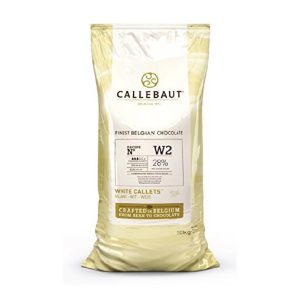 Callebaut W2 White Chocolate Discs 28% 22lbs