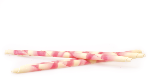 Chocolate Cigarette Pink Marble 8in 110-120 pcs