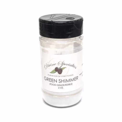 Divine Specialties Green Shimmer Luster Dust (Edible) - 2 oz.
