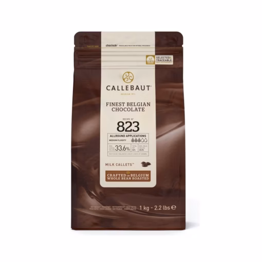 Callebaut Milk Chocolate Callets 33% 2.2 lbs (Repacked)
