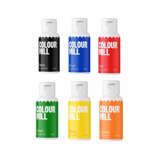 Colour Mill - Oil Blend Coloring - PRIMARY COMBO PACK - 20 ml - 6 Colors