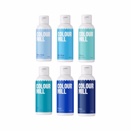 Colour Mill - Oil Blend Coloring - BLUE COMBO PACK - 100ml - 6 Colors