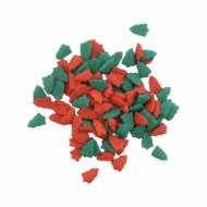 Holly Shapes - Red and Green Trees - Christmas Sprinkles