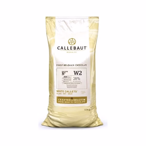 Callebaut W2 White Chocolate Callets 28% 22lbs