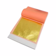 Divine Specialties Gold Leaf 23.75 kt Edible 3.5" x 3.5"  (25 sheets)