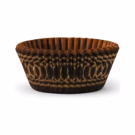 Glassine Cups Brown w/Gold Design - 1000 pcs