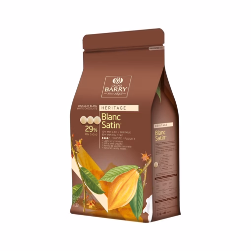 Cacao Barry Blanc Satin White Chocolate Pistoles 30% 11 lbs